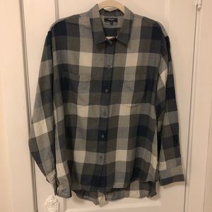 Madewell lightweight plaid shirt
